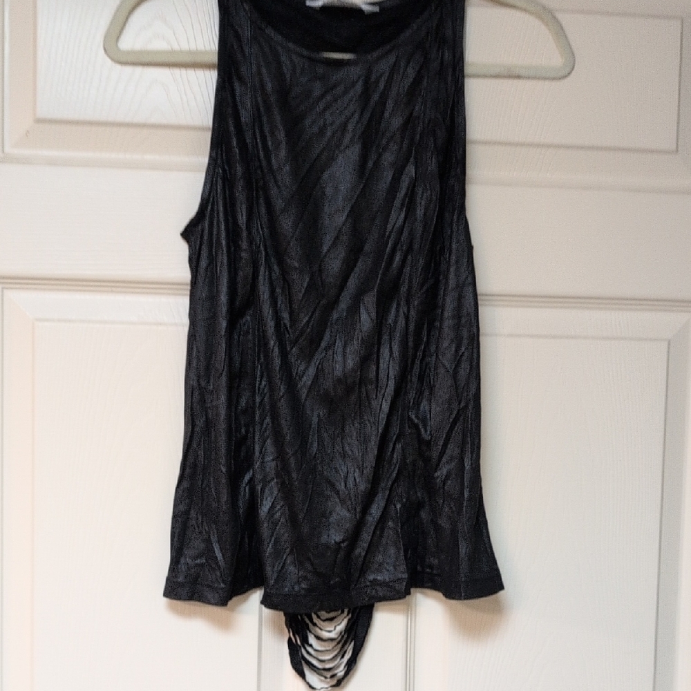 BB Dakota Black Textured Tank Top